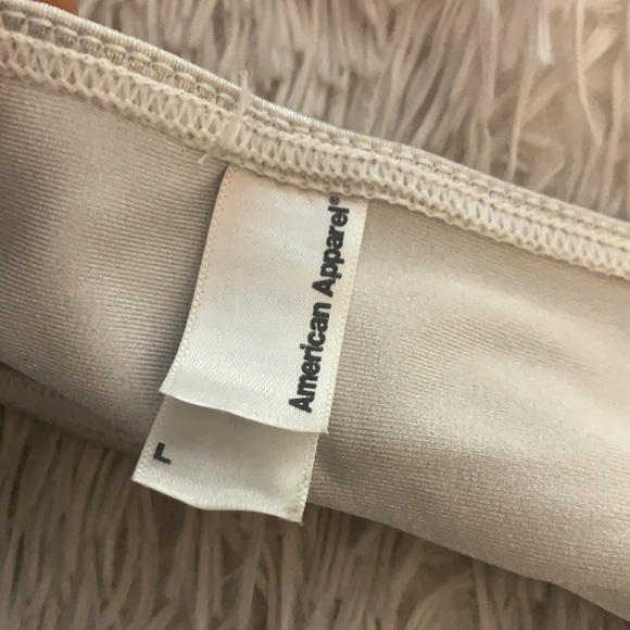 American Apparel Metallic Silver Bandeau - Picture 4 of 5